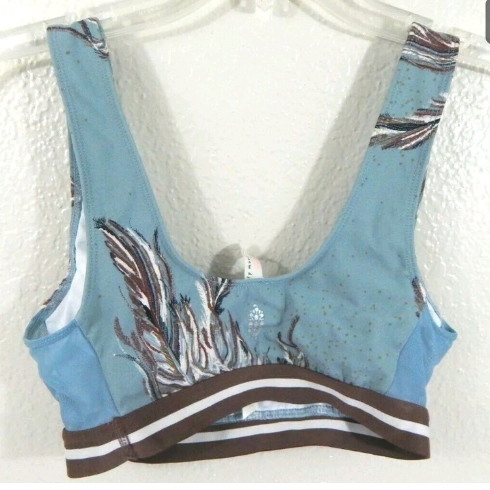 Fp Movement Serene Feather Print Bra - image 2